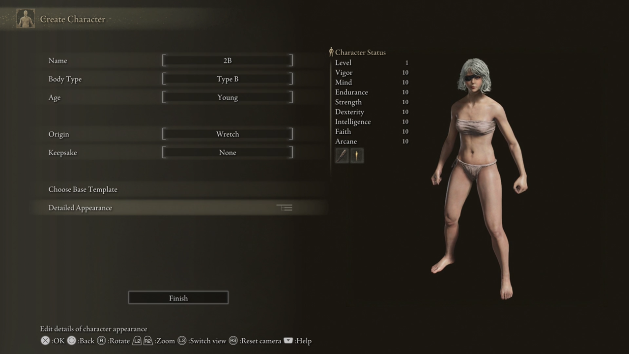 Elden Ring Custom Preset 2B Full Body